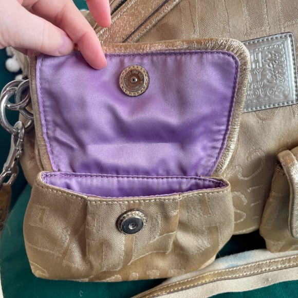 Coach purse rare find poppy label coach purse coach bag - Picture 6 of 13
